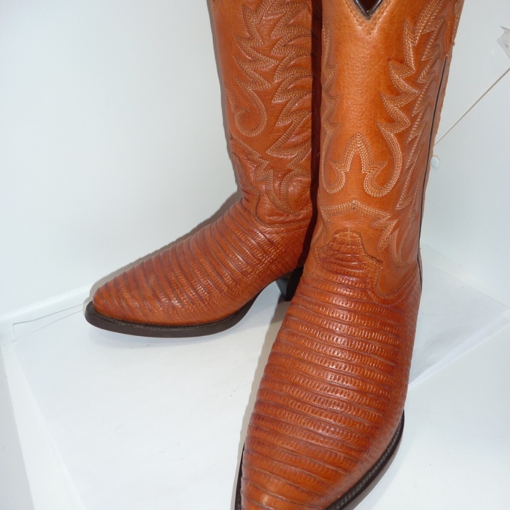 RUDEL ROGERS Boots Fine Leather Unisex Cowboy Boots Women's Sz 5E